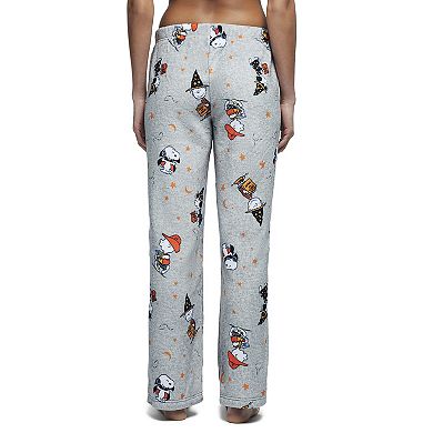 Women's Peanuts Trick or Treat Luxe Plush Pajama Pants