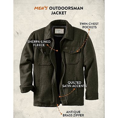 Men's Legendary Whitetails Tough as Buck Outdoorsman Berber Lined Wool Jacket