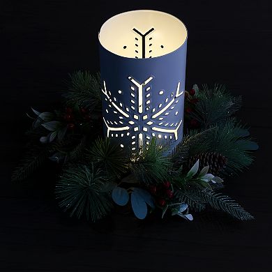 Snowflake Candle Lanterns for Pillar Candles (Set of 3)
