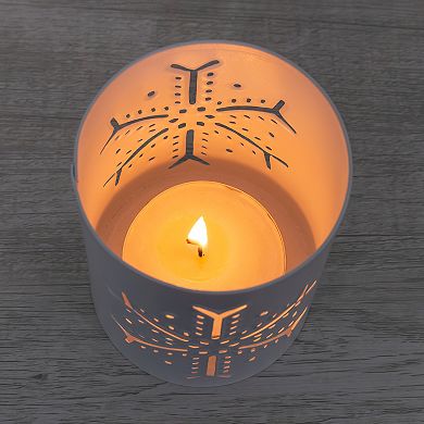 Snowflake Candle Lanterns for Pillar Candles (Set of 3)
