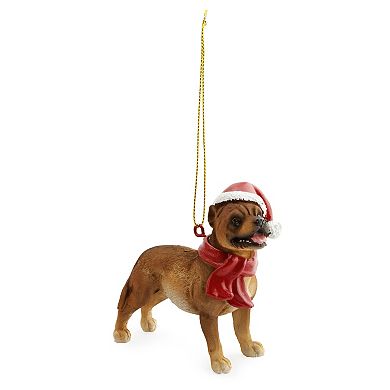 Pitbull Dog Christmas Ornament (Set of 6)