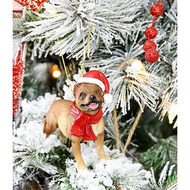 Pitbull Dog Christmas Ornament (Set of 6)