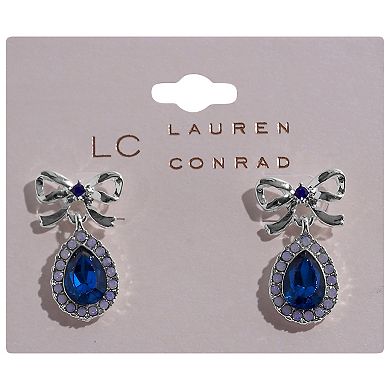 LC Lauren Conrad Crystal Teardrop Post Earrings