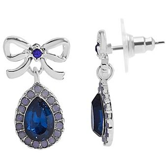 LC Lauren Conrad Crystal Teardrop Post Earrings