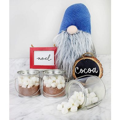 Wood Slice Chalkboard Christmas Ornaments (6-Pack)