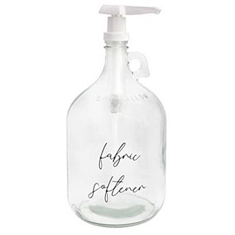 Glass Pump Dispenser for Fabric Softener; Gallon Laundry Refill Bottle