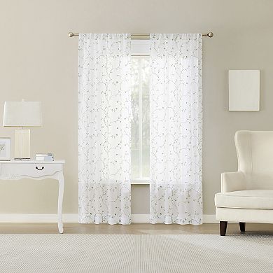 The Big One® Lyona 4-pc. Embroidered Sheer & Solid Blackout Curtain Set