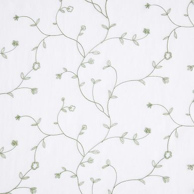 The Big One® Lyona 4-pc. Embroidered Sheer & Solid Blackout Curtain Set