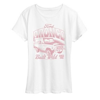Women's Ford Bronco Built Wild Distressed Graphic Tee