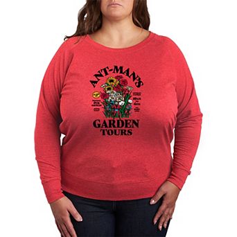 Plus Size Marvel Ant-Man's Garden Tours French Terry Long Sleeve Tee
