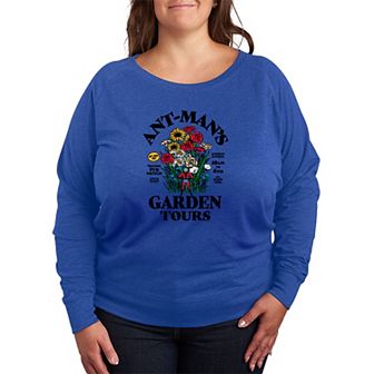 Plus Size Marvel Ant-Man's Garden Tours French Terry Long Sleeve Tee
