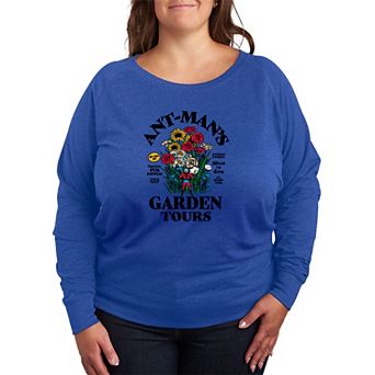 Plus Size Marvel Ant-Man's Garden Tours French Terry Long Sleeve Tee