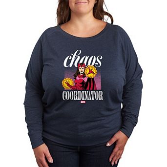 Plus Size Marvel Scarlet Witch Chaos Coordinator French Terry Long Sleeve Tee
