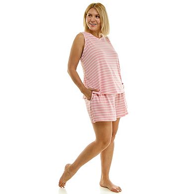 Plus Size Sonoma Goods For Life® Whisper Light Sleeveless Pajama Top & Pajama Shorts Set