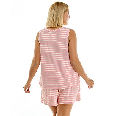 Plus Size Sonoma Goods For Life® Whisper Light Sleeveless Pajama Top & Pajama Shorts Set