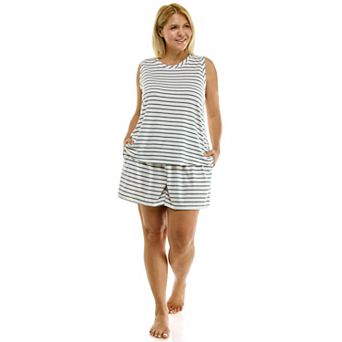Plus Size Sonoma Goods For Life® Whisper Light Sleeveless Pajama Top & Pajama Shorts Set