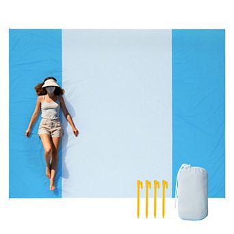 Awesome Home 108" x 84" Family Waterproof Beach Blanket