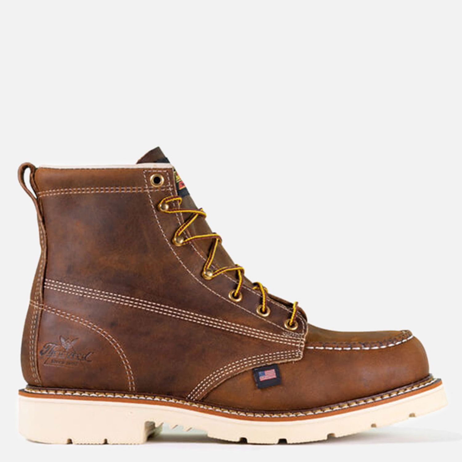 Мужские ботинки Thorogood American Heritage 6 Inch Crazyhorse Safety Toe Moc Toe Maxwear 90 Boot