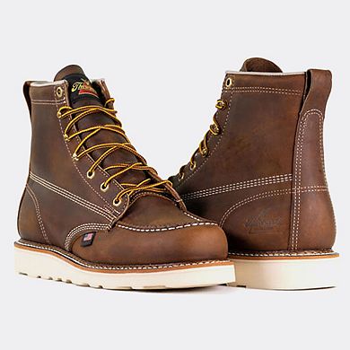 Men's Thorogood American Heritage 6 Inch Trail Crazy Horse Moc Toe Maxwear Wedge Boot