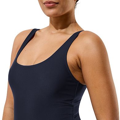 Women's Speedo Solid Scoop Neck One-Piece Swimsuit