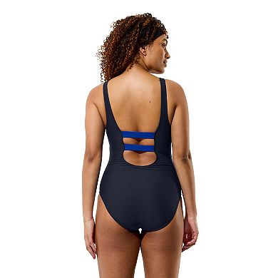 Women's Speedo Solid Scoop Neck One-Piece Swimsuit