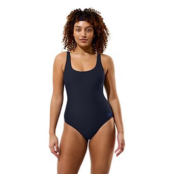 Women's Speedo Solid Scoop Neck One-Piece Swimsuit