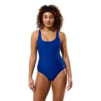 Women's Speedo Solid Scoop Neck One-Piece Swimsuit