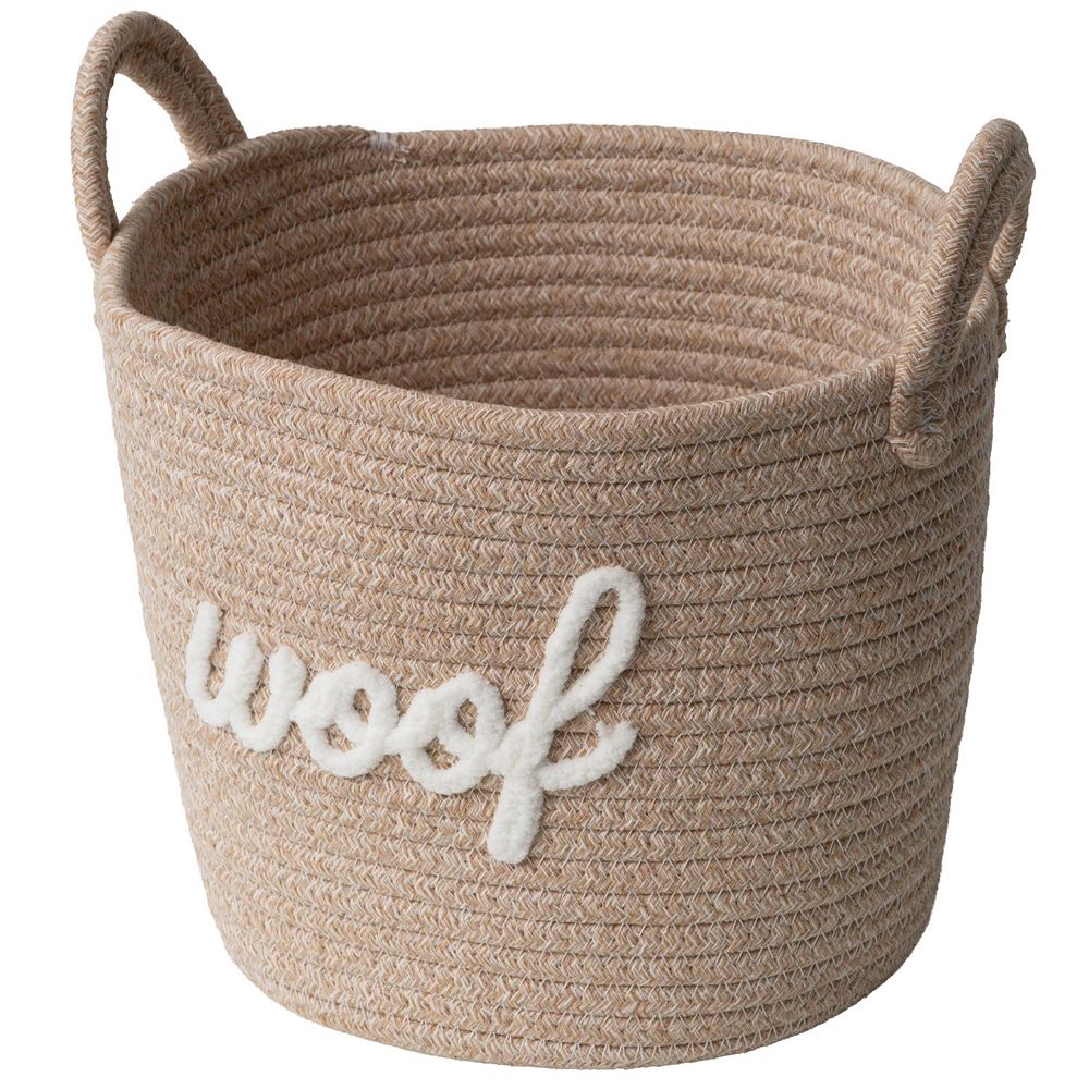 RGI Home Woof Coiled Rope Decorative Storage Basket