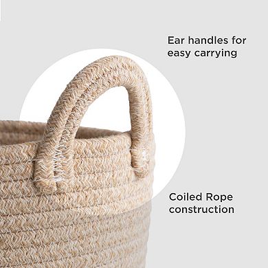 Zenna Home Woof Coiled Rope Decorative Storage Basket