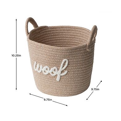 Zenna Home Woof Coiled Rope Decorative Storage Basket