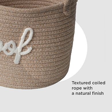 Zenna Home Woof Coiled Rope Decorative Storage Basket