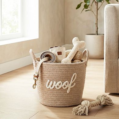 Zenna Home Woof Coiled Rope Decorative Storage Basket