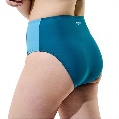 Women's Speedo Colorblock Highwaist Swim Bottoms