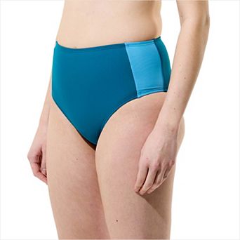 Women's Speedo Colorblock Highwaist Swim Bottoms