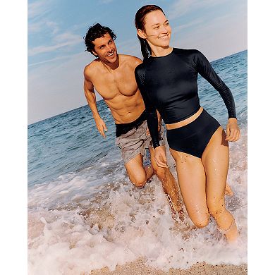 Women's Speedo Solid Long Sleeve Swim Rashguard