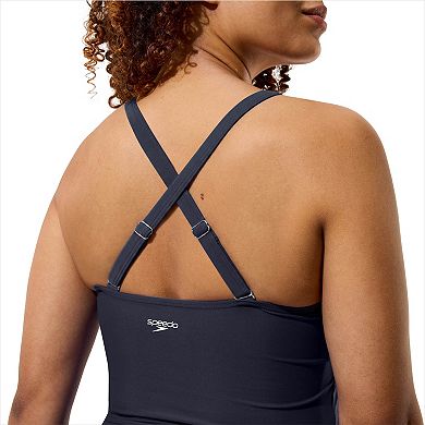 Women's Speedo V-Neck Cropped Swim Top