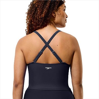 Women's Speedo V-Neck Cropped Swim Top