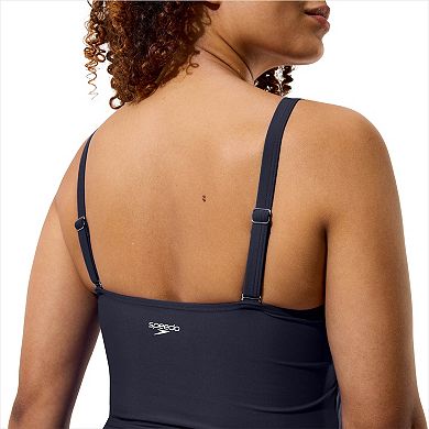 Women's Speedo V-Neck Cropped Swim Top