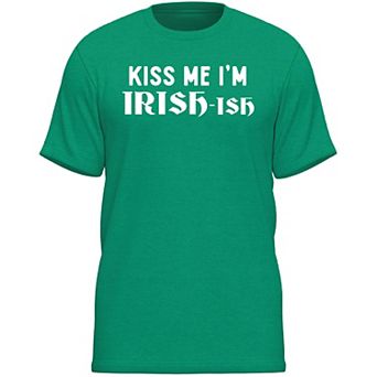 Men's St. Patrick's Day Kiss Me I'm Irish-Ish Tee