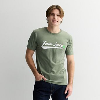 Men's St. Patrick's Day Tee Feelin Lucky Graphic Tee