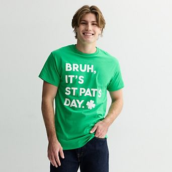 Men's St. Patrick's Day Bruh It's St. Pat's Day Graphic Tee