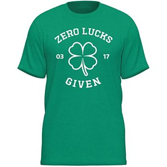 Men's St. Patrick's Day Zero Lucks Given Tee