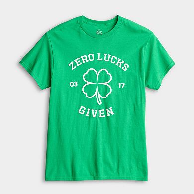 Men's St. Patrick's Day Zero Lucks Given Tee