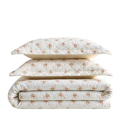 Laura Ashley Dorrie Floral Quilt Set