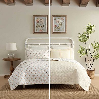Laura Ashley Dorrie Floral Quilt Set