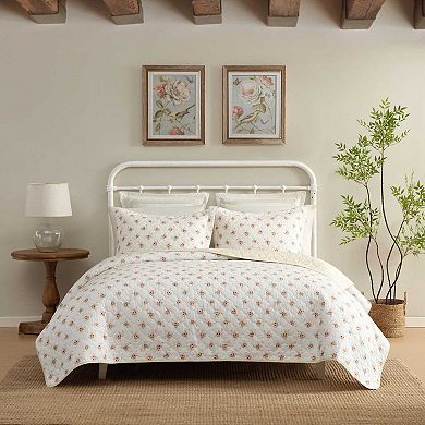 Laura Ashley Dorrie Floral Quilt Set