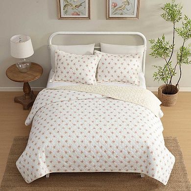 Laura Ashley Dorrie Floral Quilt Set