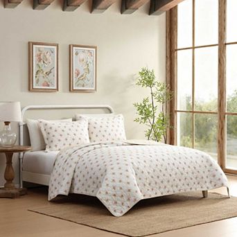 Laura Ashley Dorrie Floral Quilt Set