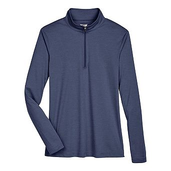 Team 365 Women's Zone Sonic Heather Performance Quarter-Zip Pullover