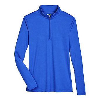 Team 365 Women's Zone Sonic Heather Performance Quarter-Zip Pullover